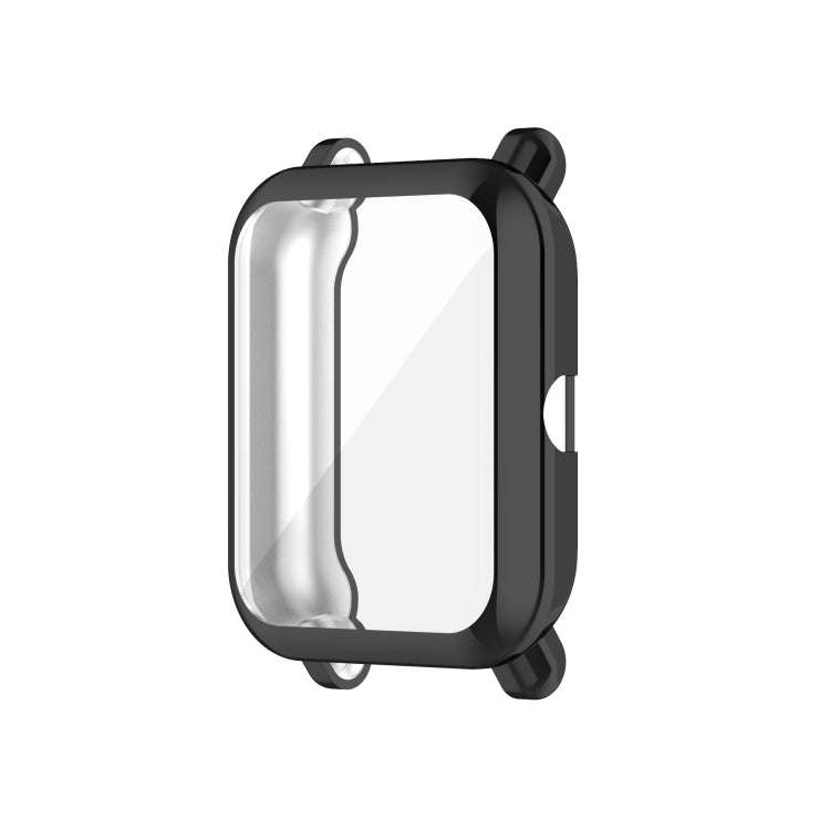 For Amazfit Pop Full Coverage TPU Protective Case Cover(Black)