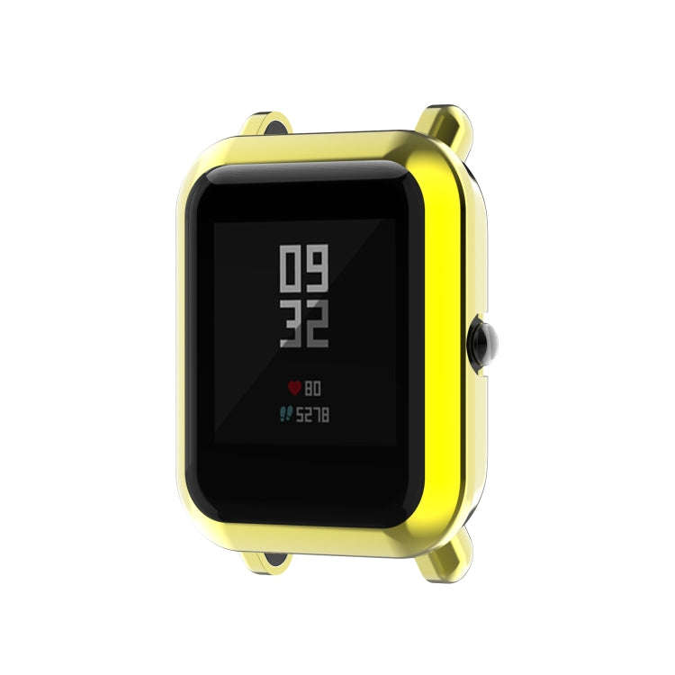 For Amazfit Pop Full Coverage TPU Protective Case Cover(Gold)