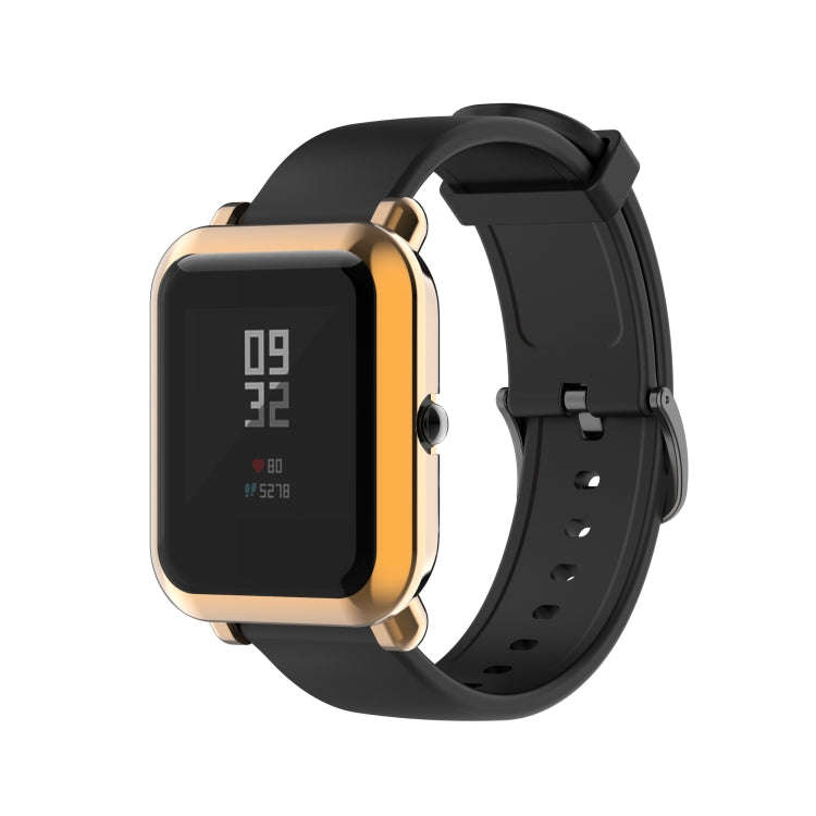 For Amazfit Pop Full Coverage TPU Protective Case Cover(Rose Gold)