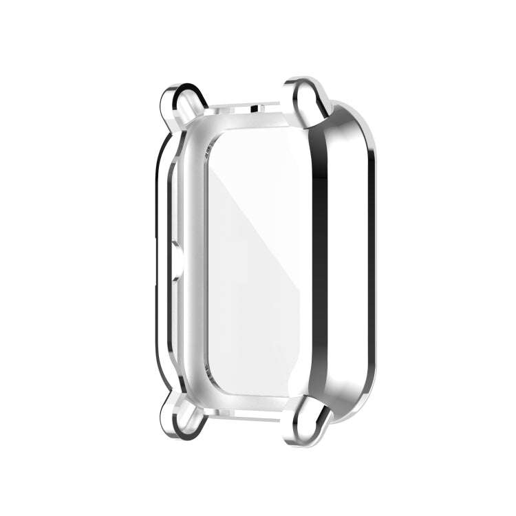For Amazfit Pop Full Coverage TPU Protective Case Cover(Silver)