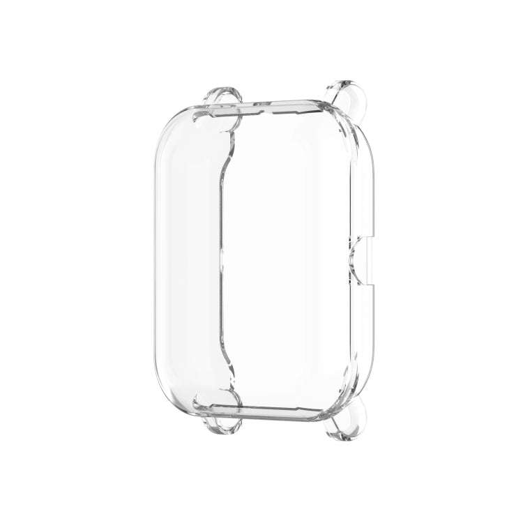 For Amazfit Pop Full Coverage TPU Protective Case Cover(Transparent)