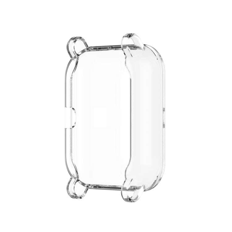 For Amazfit Pop Full Coverage TPU Protective Case Cover(Transparent)