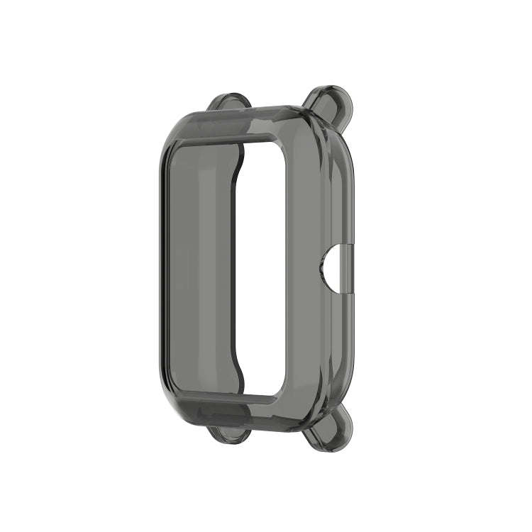 For Amazfit Pop Half-coverage TPU Protective Case Cover(Black)
