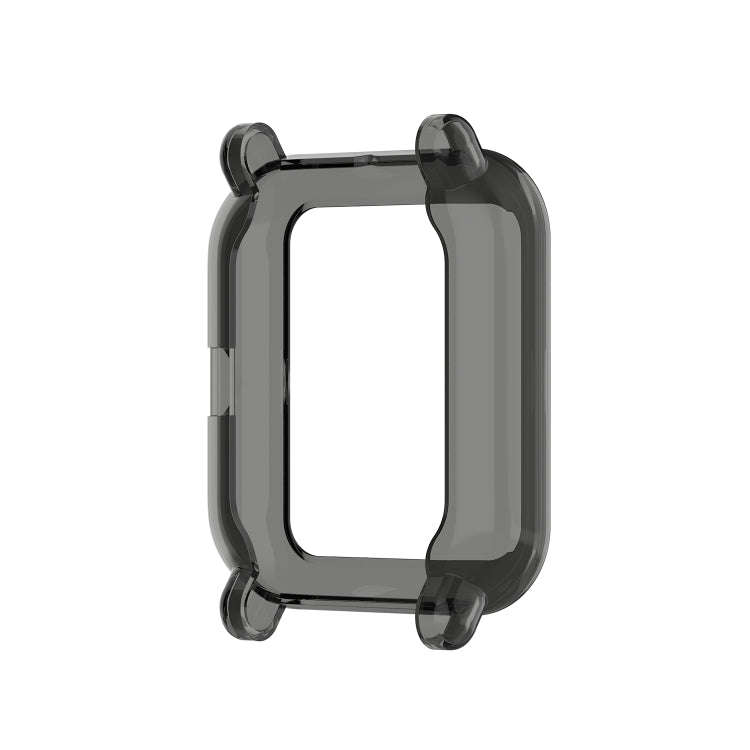 For Amazfit Pop Half-coverage TPU Protective Case Cover(Black)