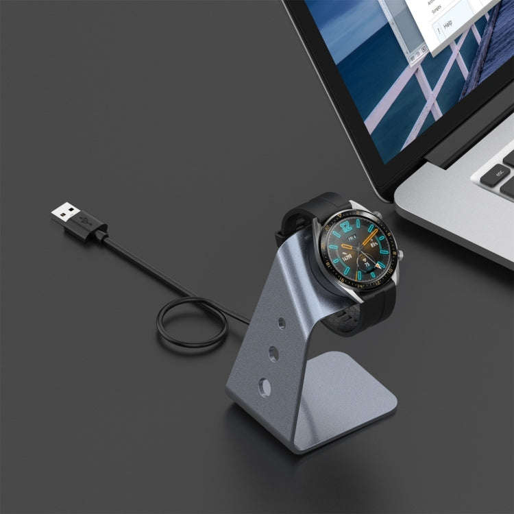 For Huawei Watch GT 2 / GT / GT 2e Universal Aluminum Alloy Magnetic Charger Holder(Grey)