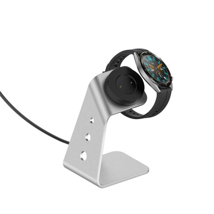 For Huawei Watch GT 2 / GT / GT 2e Universal Aluminum Alloy Magnetic Charger Holder(Silver)