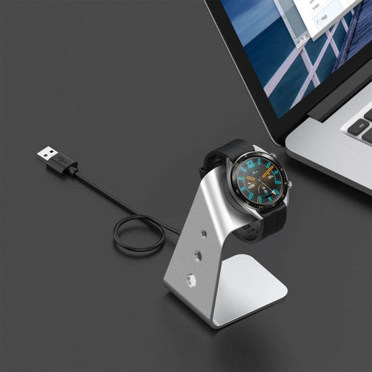 For Huawei Watch GT 2 / GT / GT 2e Universal Aluminum Alloy Magnetic Charger Holder(Silver)
