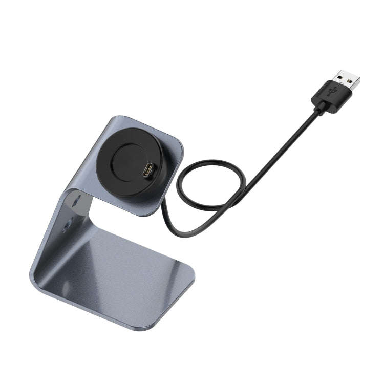 For Garmin Forerunner 745 / Venu Sq / Fenix 6 Universal Aluminum Alloy Magnetic Charger Holder wi...
