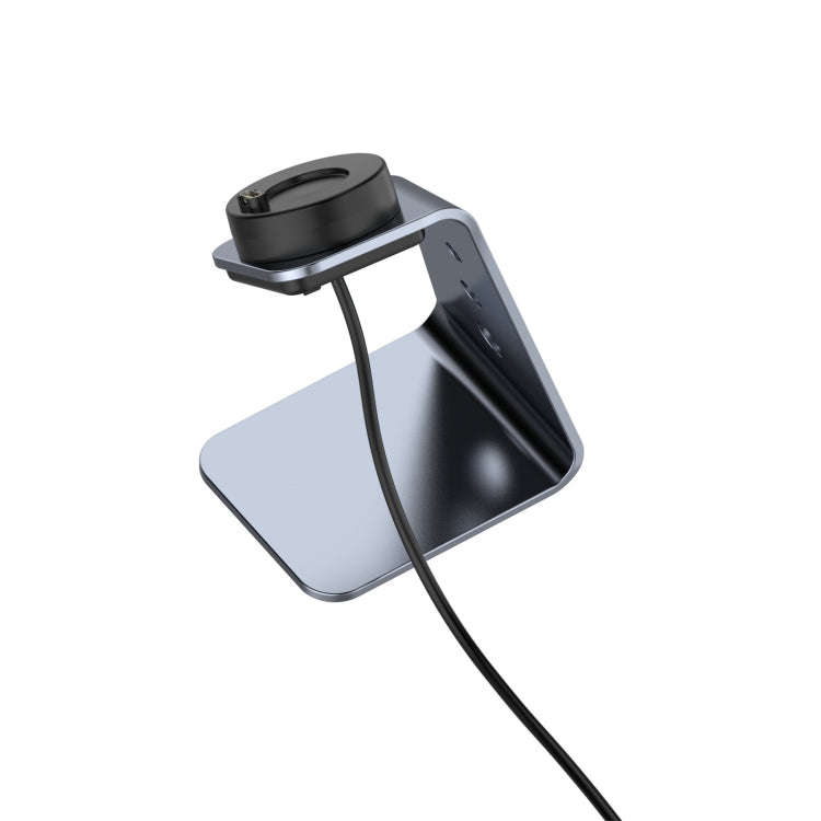 For Garmin Forerunner 745 / Venu Sq / Fenix 6 Universal Aluminum Alloy Magnetic Charger Holder wi...