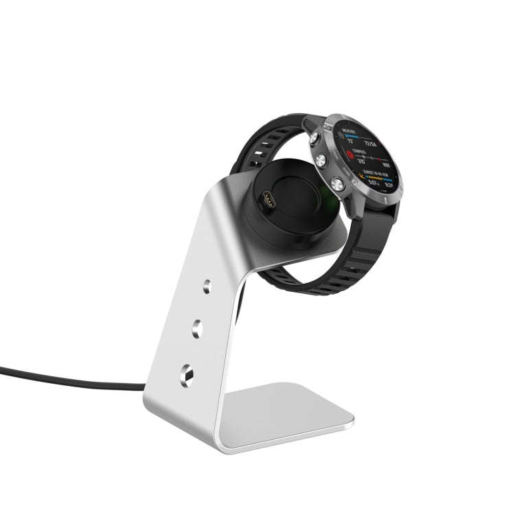 For Garmin Forerunner 745 / Venu Sq / Fenix 6 Universal Aluminum Alloy Magnetic Charger Holder wi...