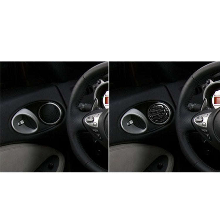 Car Carbon Fiber Left And Right Exhaust Ports Decorative Sticker for Nissan 350z 2006-2009, Left ...