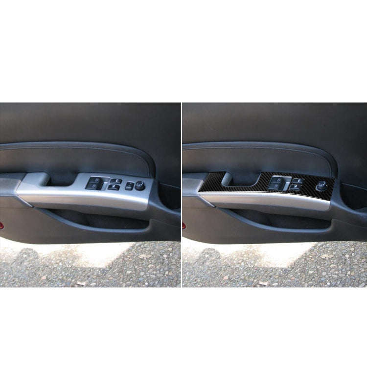 Car Carbon Fiber Glass Lift Decorative Sticker for Nissan 350z 2006-2009, Left Drive