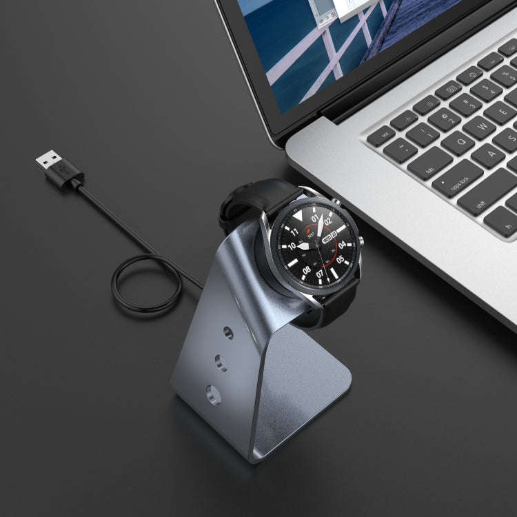 For Samsung R500 / Galaxy Watch 3 Universal Aluminum Alloy Magnetic Charger Holder with Chip Prot...