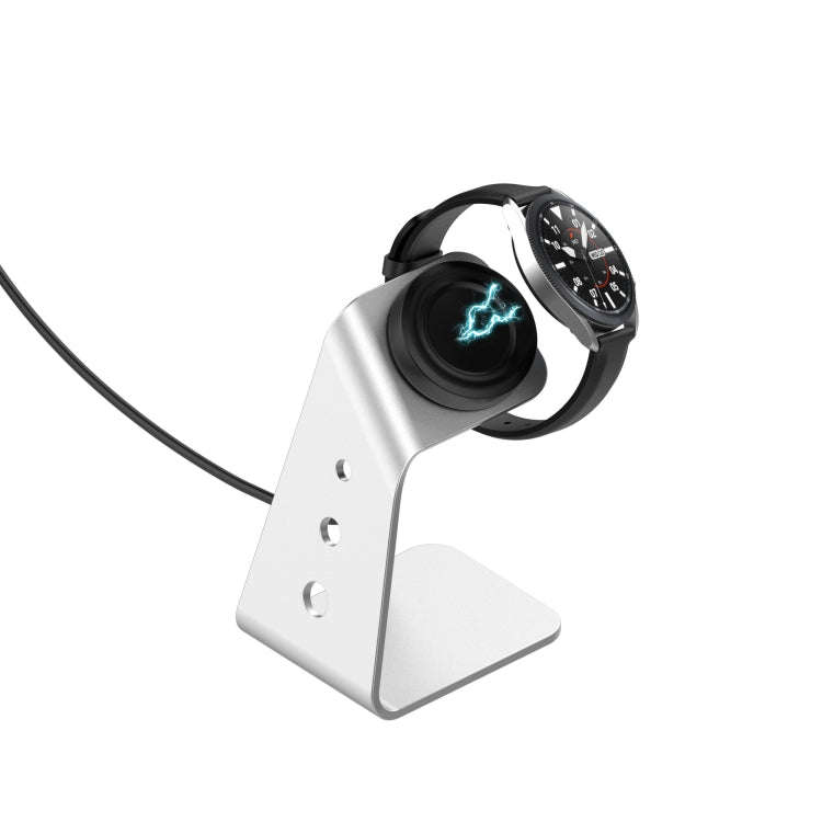 For Samsung R500 / Galaxy Watch 3 Universal Aluminum Alloy Magnetic Charger Holder with Chip Prot...