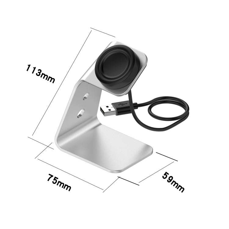 For Samsung R800 / Galaxy Watch Universal Aluminum Alloy Magnetic Charger Holder with Chip Protec...