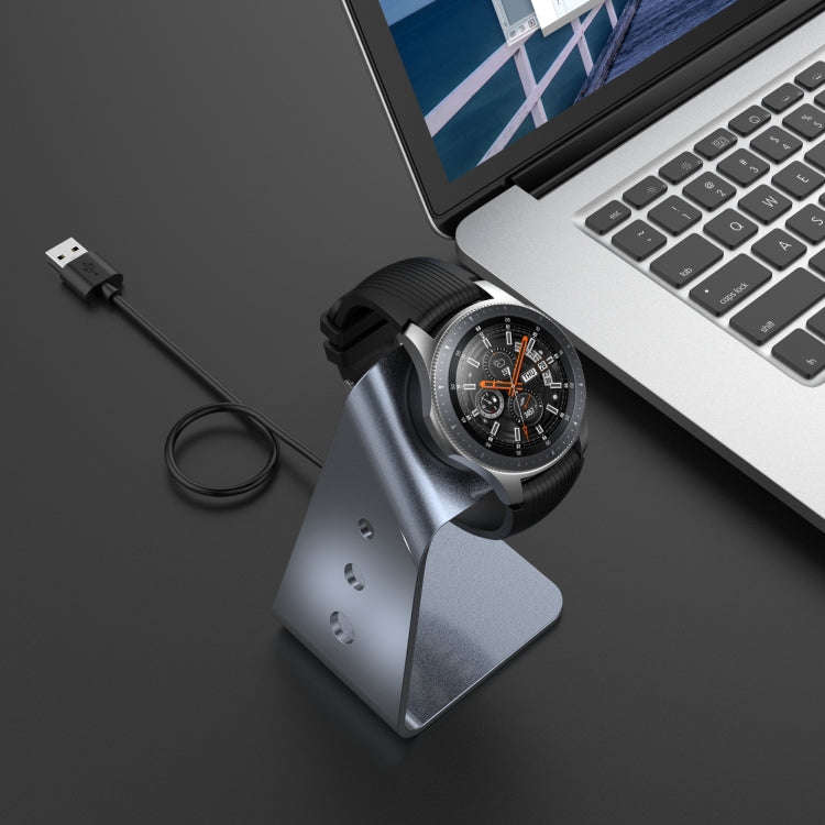 For Samsung R800 / Galaxy Watch Universal Aluminum Alloy Magnetic Charger Holder with Chip Protec...