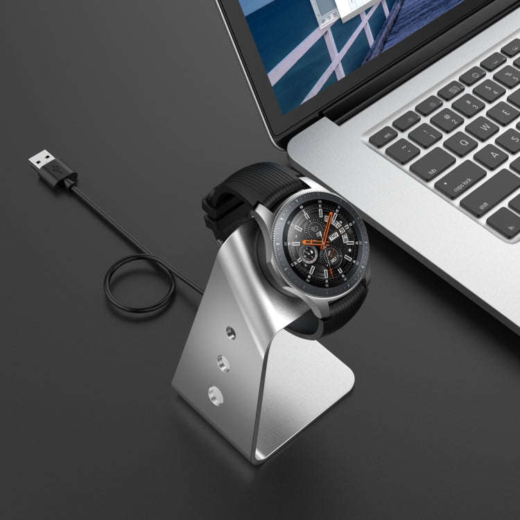 For Samsung R800 / Galaxy Watch Universal Aluminum Alloy Magnetic Charger Holder with Chip Protec...