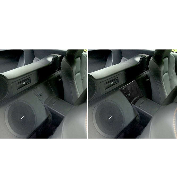 Car Carbon Fiber Center Console Rear Decorative Sticker for Nissan 350z 2006-2009