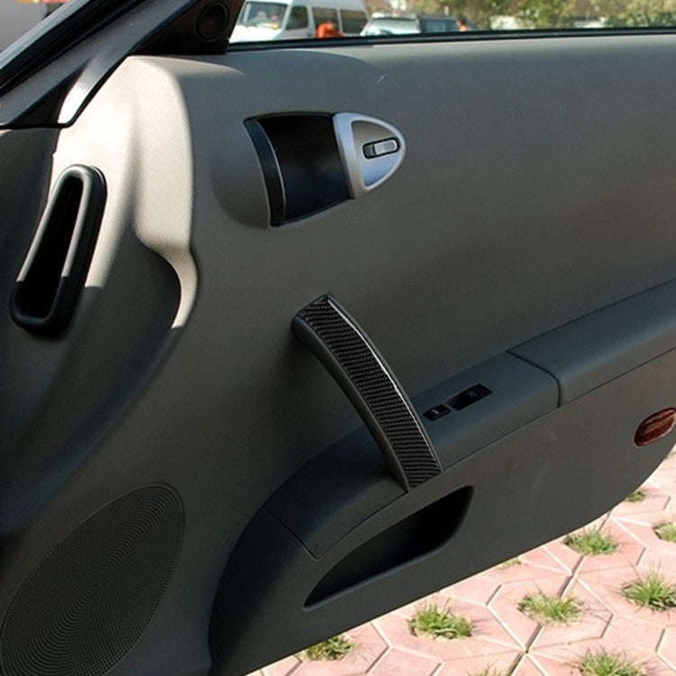 Car Carbon Fiber Passenger Side Door Handle Decorative Sticker for Nissan 350z 2006-2009