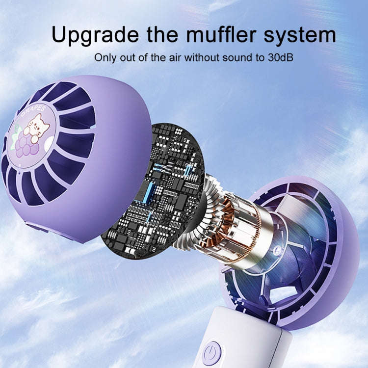 MF062 Mini Handheld Lollipop Electric Fan (Orange)