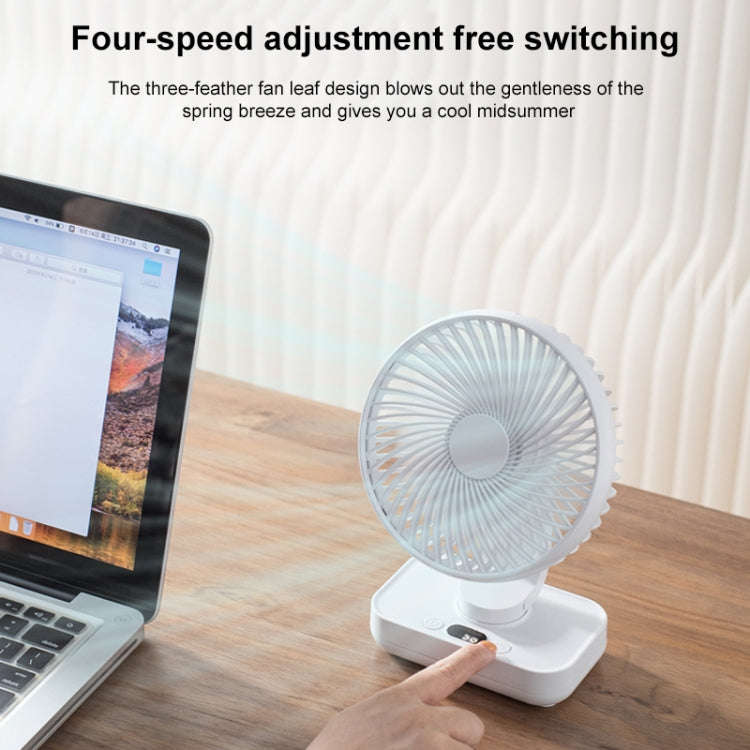 D606Y Portable Desktop Oscillating Small Fan (Black)