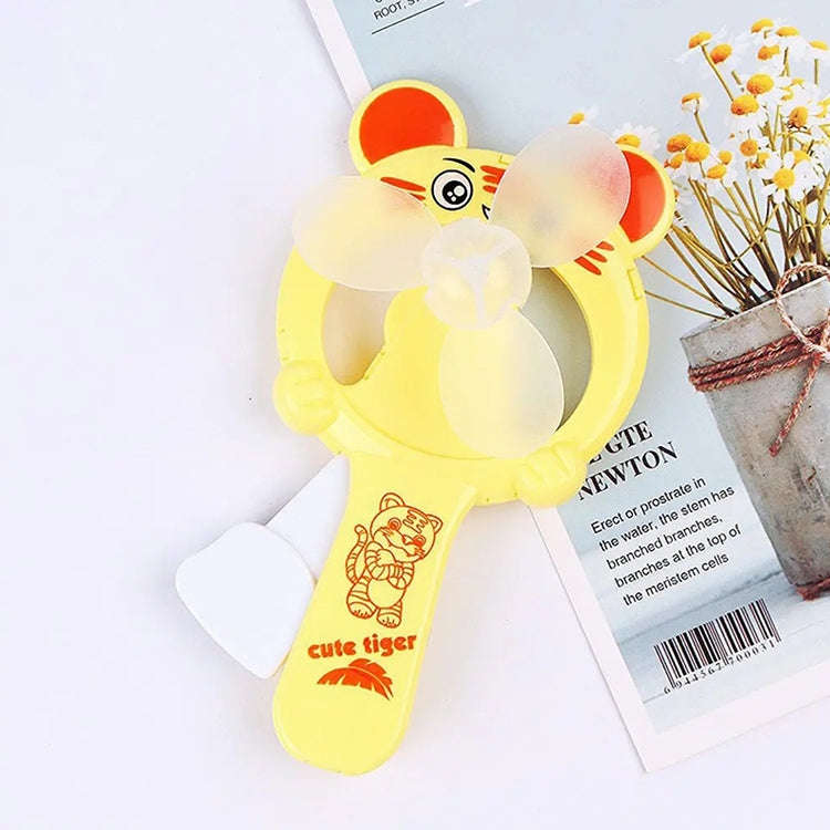 Hand Pressed Handheld Cartoon Children Small Fan(Color Random Delivery)