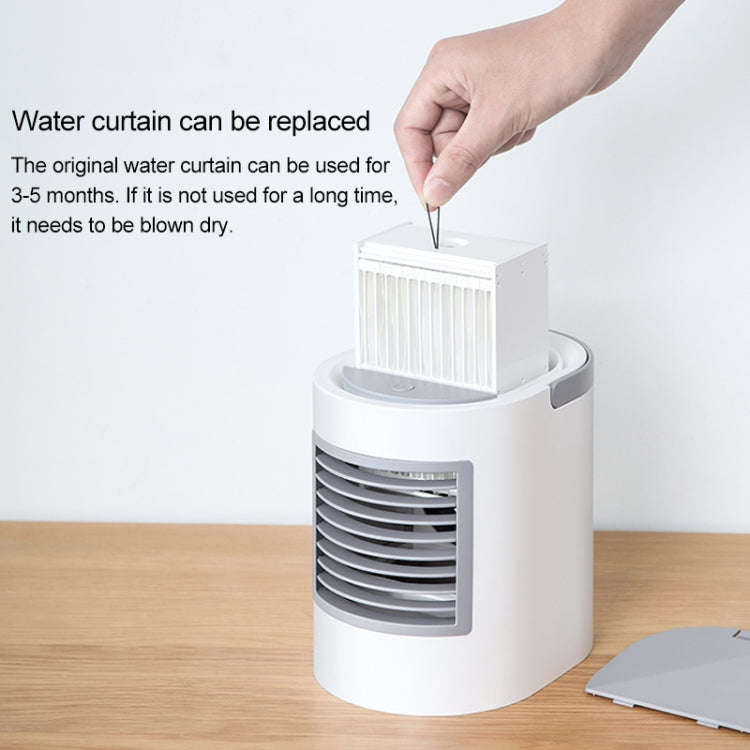 WT-F11 380ml Portable Elliptical Water-cooled Fan (Blue)