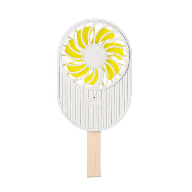 LLD-17 0.7-1.2W Ice Cream Shape Portable 2 Speed Control USB Charging Handheld Fan with Lanyard (...