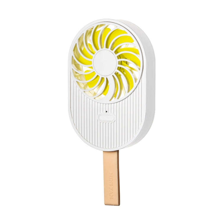 LLD-17 0.7-1.2W Ice Cream Shape Portable 2 Speed Control USB Charging Handheld Fan with Lanyard (...