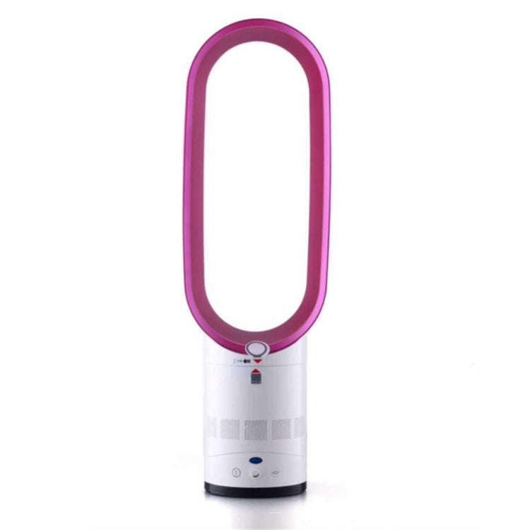 16 inch Household Mute Shaking Head Remote Control Desk Electric Leafless Fan (Rose Red)