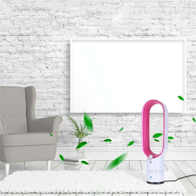 16 inch Household Mute Shaking Head Remote Control Desk Electric Leafless Fan (Silver)
