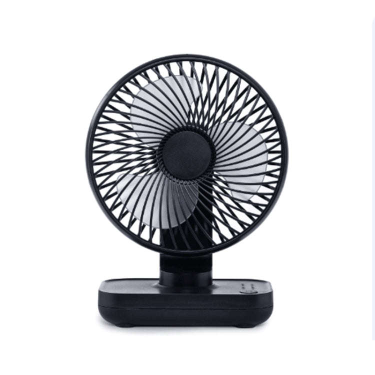 D606 4W USB Rechargeable Portable Four-speed Adjustable Desktop Fan(Black)