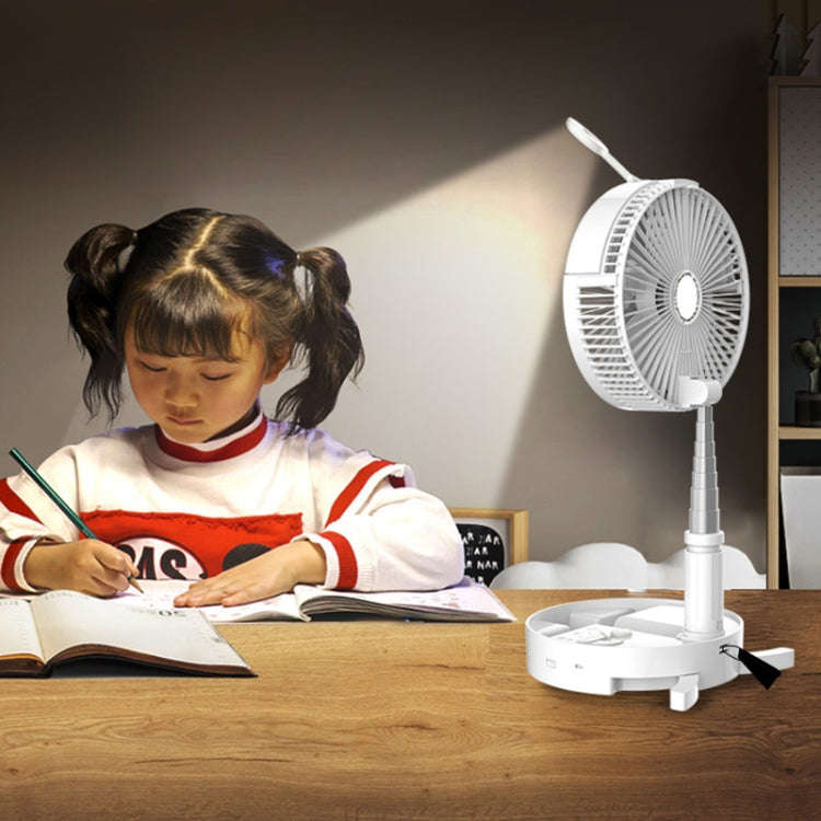 Humidifying and Moisturizing Spray Fan USB Charging Desktop Portable Folding Fan (White)
