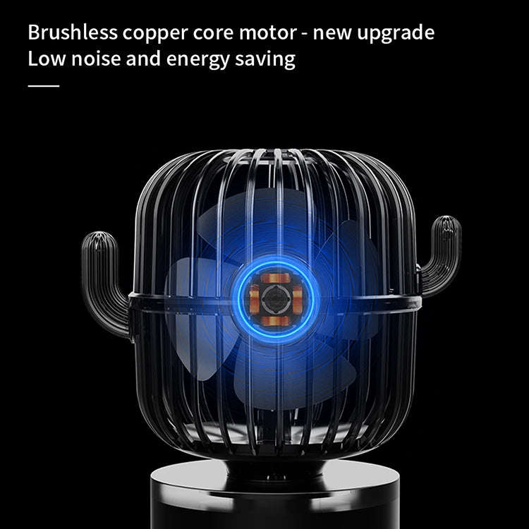 F6 Cactus Portable Mini Fan USB Shaking Head Handheld Desk Electric Fan (Green)