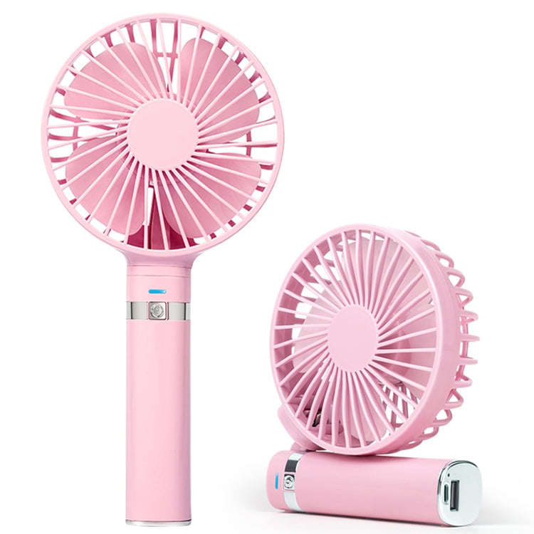S2 Portable Foldable Handheld Electric Fan, with 3 Speed Control & Night Light (Pink)