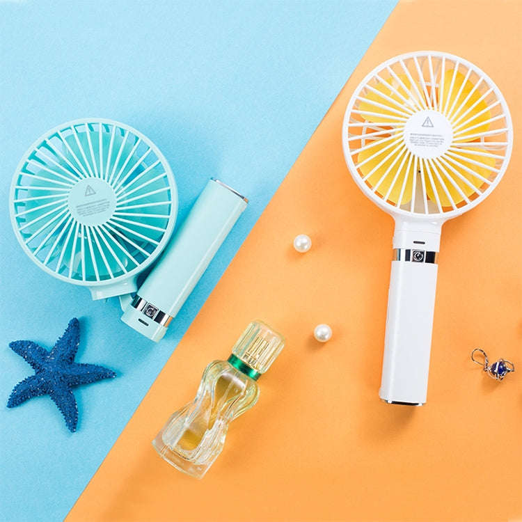 S2 Portable Foldable Handheld Electric Fan, with 3 Speed Control & Night Light (Sky Blue)