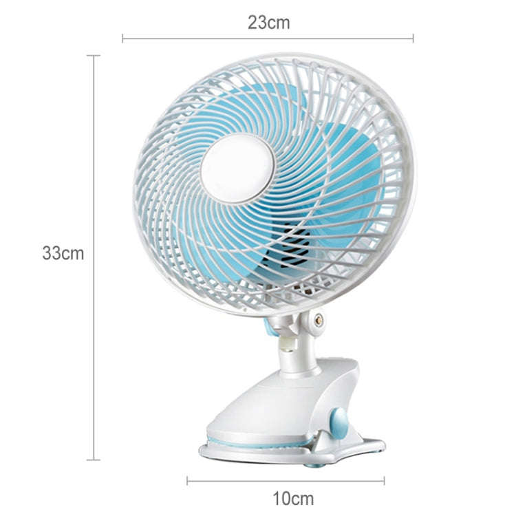 220V Portable Household Dormitory Mute Clip Base Mini Electric Fan, Length: 1.3m CN Plug