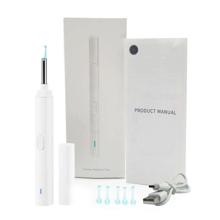 H02006 WiFi Smart Visual Ear Pick HD Digital Mouth Nose Ear Endoscope (White)