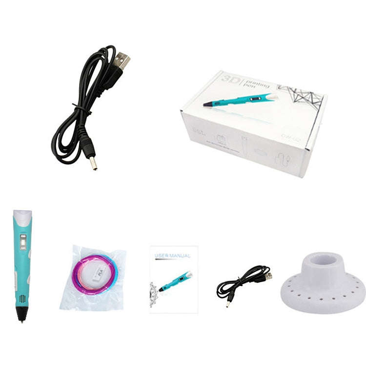 Hand-held 3D Printing Pen, USB Plug(Blue)