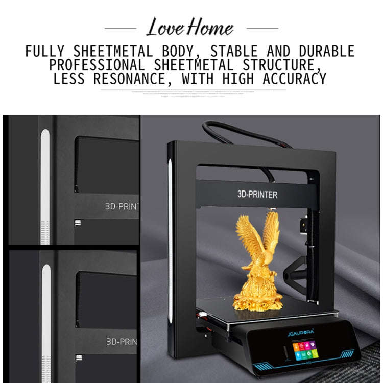 JGAURORA A5S Desktop High Precision Metal Plate Frame Three-Dimensional Physical 3D Printer