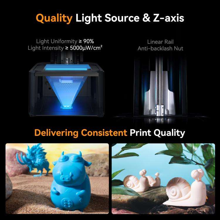 CREALITY HALOT R6 6.08 inch LCD Resin DIY 3D Printer, Print Size : 130.56 x 82.62 x 160mm, US Plug