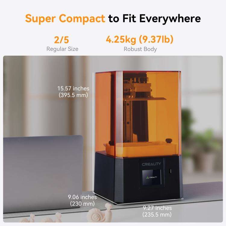 CREALITY HALOT R6 6.08 inch LCD Resin DIY 3D Printer, Print Size : 130.56 x 82.62 x 160mm, US Plug