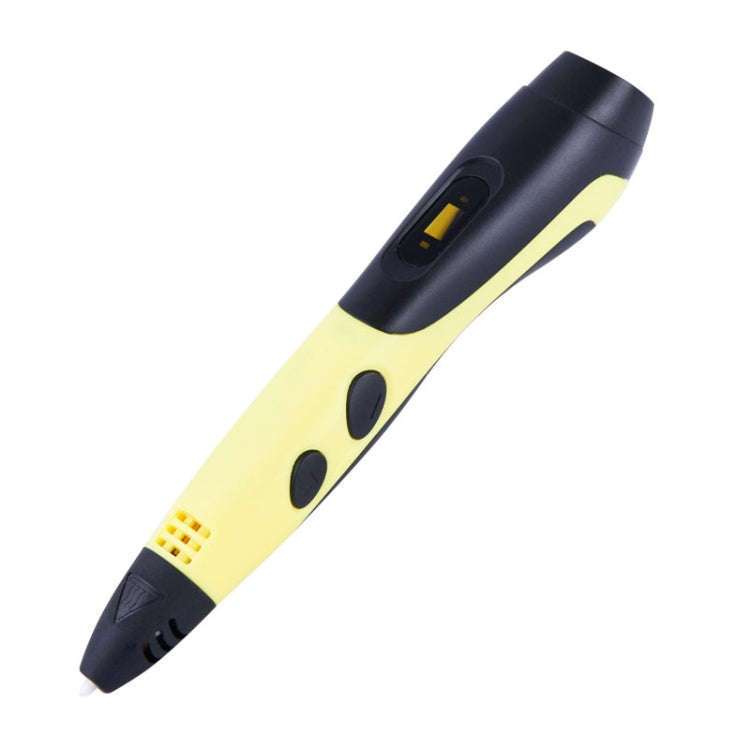 Gen 6th ABS / PLA Filament Kids DIY Drawing 3D Printing Pen with LCD Display(Yellow+Black)