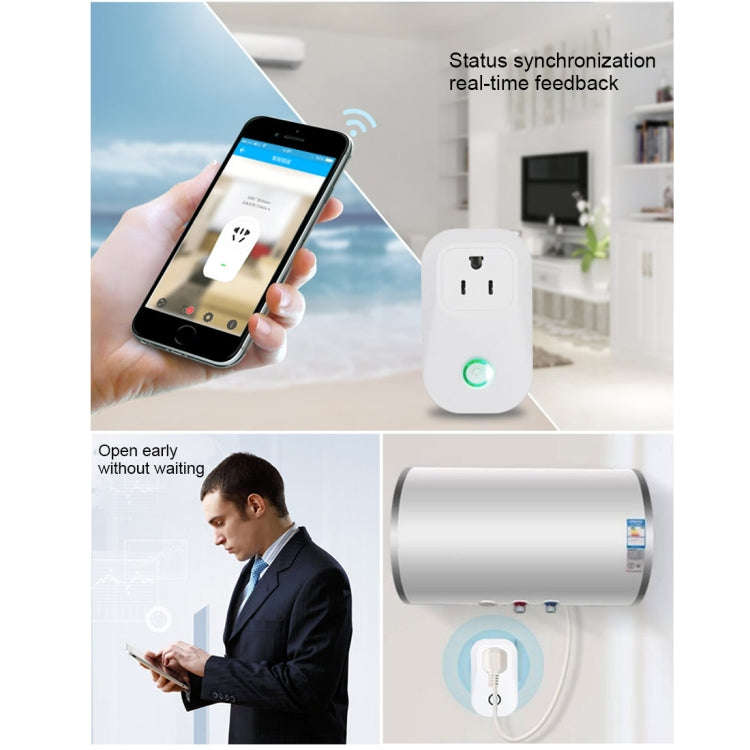 S20 WiFi Smart Power Plug Socket Wireless Remote Control Timer Power Switch, Compatible with Alex...