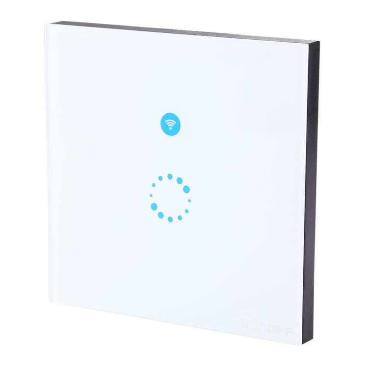 Sonoff  Touch 86mm 1 Gang Tempered Glass Panel Wall Switch Smart Home Light Touch Switch, Compati...