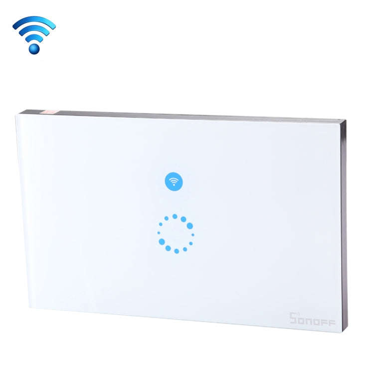 Sonoff  Touch 120mm 1 Gang Tempered Glass Panel Wall Switch Smart Home Light Touch Switch, Compat...