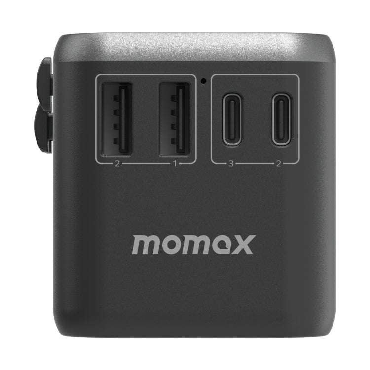MOMAX 1-World UA8 PD 70W Fast Charger Power Adapter(Black)