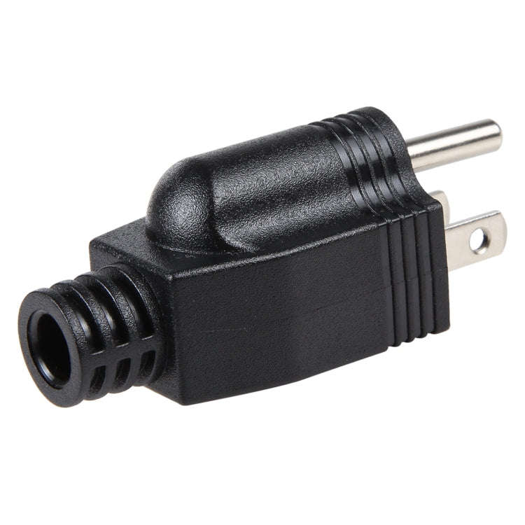 US Plug Male AC Wall Universal Travel Power Socket Plug Adapter (Black)