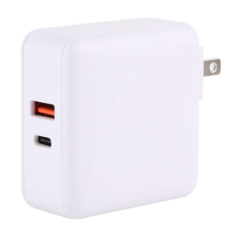 PD65W-A6 PD 65W 90 Degrees Foldable Pin Portable Multi-function USB Quick Charger, US Plug(White)
