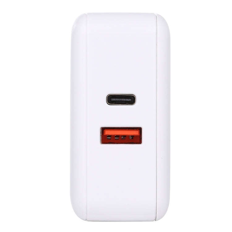 PD65W-A6 PD 65W 90 Degrees Foldable Pin Portable Multi-function USB Quick Charger, US Plug(White)